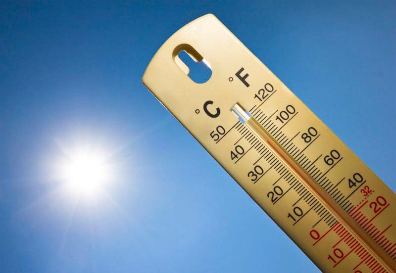 Термометр на солнце