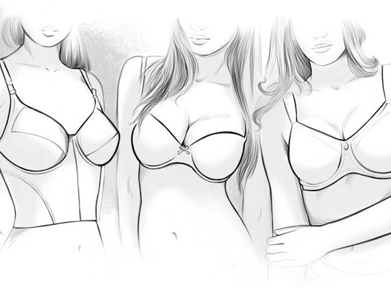 Picture that drawn female breast fan pic