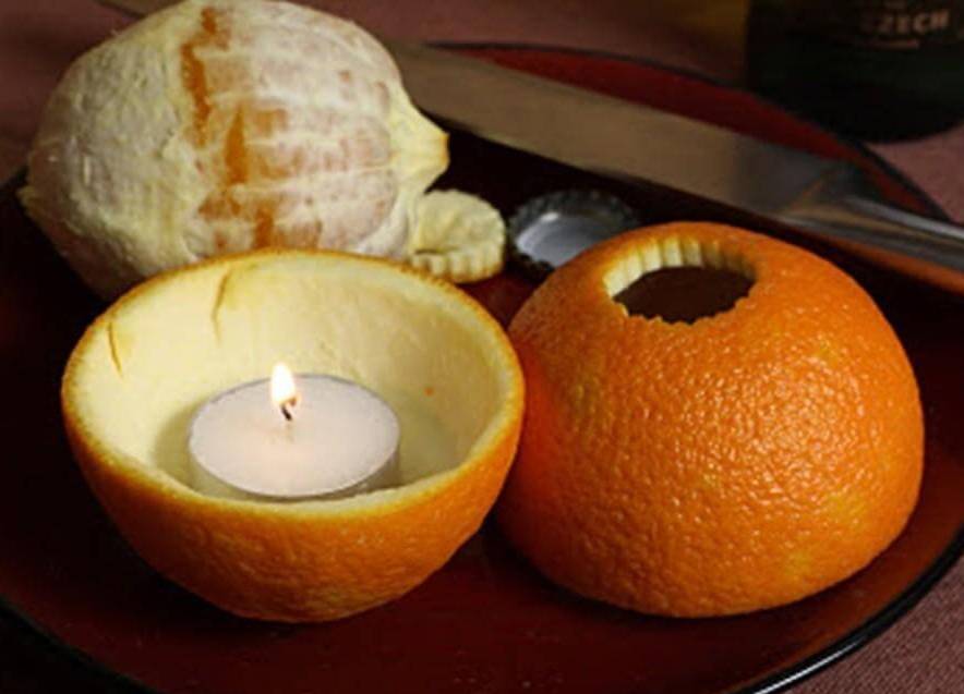 Аромалампа из апельсина